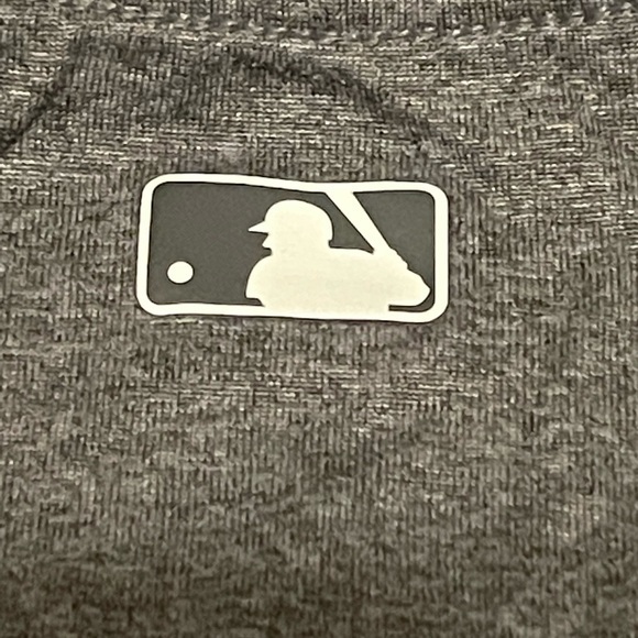 The Nike Tee M Athletic Cut Dri-Fit Baseball grey crew neck short sleeve t-shirt - Picture 8 of 9